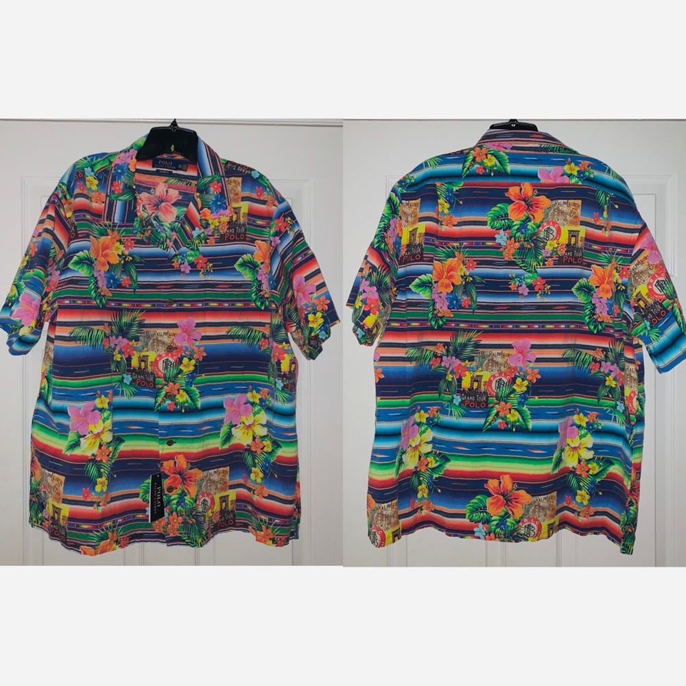 Polo Ralph Lauren Hawaiian Shirt Sizes XL + 2XL